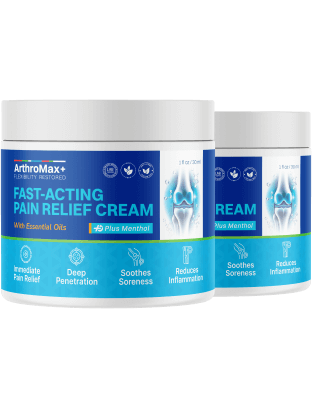 ArthroMax+ Pain Relief Cream two jar package